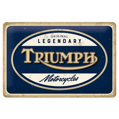 Promotion Saisonnière Plaque métal decorative TRIUMPH MOTORCYCLE