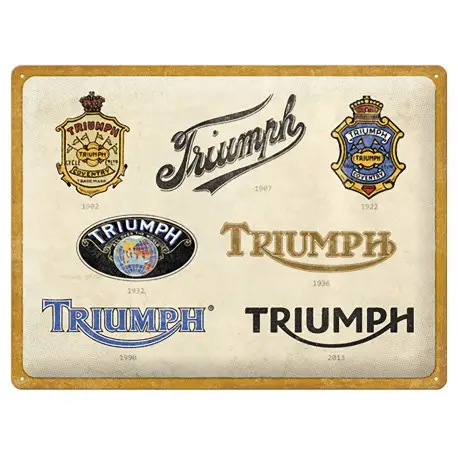 Seulement Aujourd’hui Plaque métal decorative TRIUMPH evolution