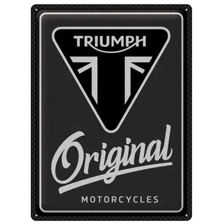plaque metal moto TRIUMPH MOTORCYCLES Expédition Rapide