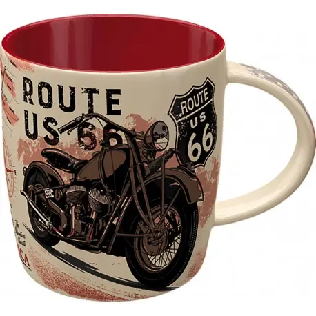 Tasse en céramique rétro ROUTE 66 Offre Exclusive