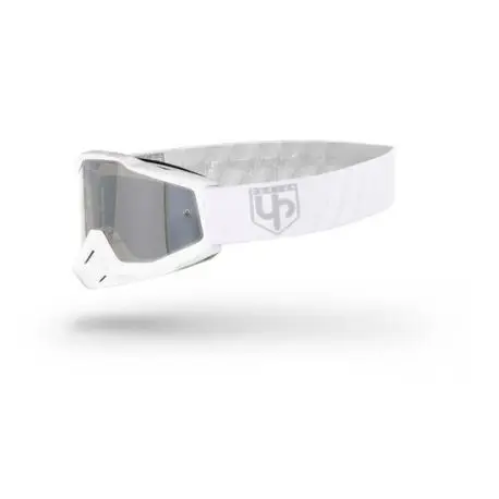 Promotion Saisonnière Masque moto cross UP DESIGN Bold BLANC SNOW écran miroir