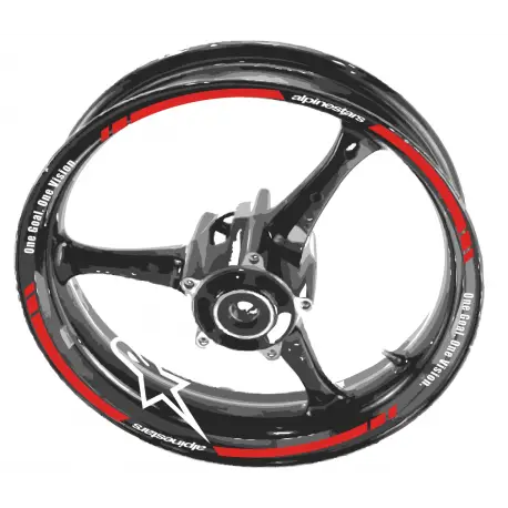 Kit déco jantes moto ALPINESTAR Promotion Saisonnière