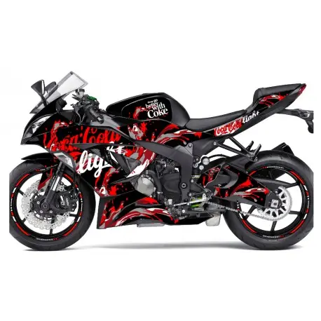 Produit De Marque Kit déco COCA KAWASAKI ZX6R 2013-2018