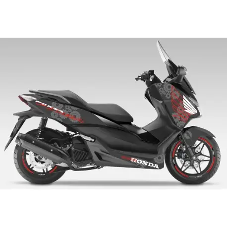Kit déco ENGRENAGE HONDA 125 FORZA 2015-2020 Nouvelle Collection