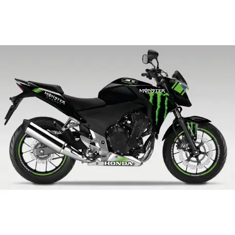 Expédition Rapide Kit déco MONSTER NOIR HONDA CB500F CB500X 2013-2015