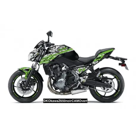 Certifié Kit déco CAMO 1 KAWASAKI Z650 2017-2020