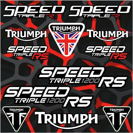 Planche autocollants A4 SPEED TRIPLE RS Livraison Gratuite