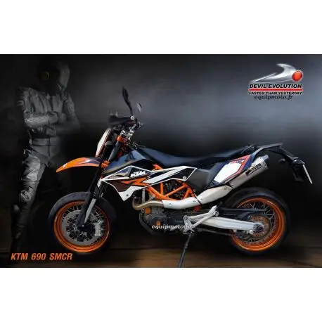 Top Vente Echappement DEVIL evolution pour KTM SMC690 SMC690R 2008-2017