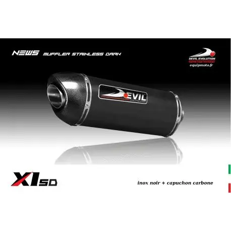 Réduction Ligne d'Echappement DEVIL evolution pour DUCATI 800 SCRAMBLER 2017-2020
