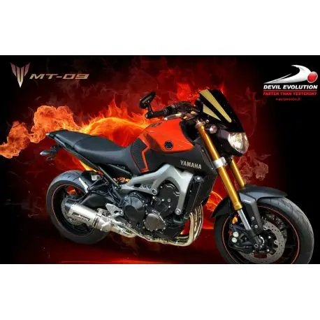 Paiement Sécurisé Ligne d'Echappement 2 en 1 DEVIL evolution pour YAMAHA MT-09 2017-2020