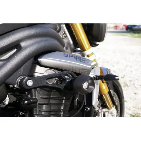 Tampons de protection EVOTECH STREET DEFENTER TRIUMPH 1200 SPEED TRIPLE RS 2021-2022 Expédition Rapide