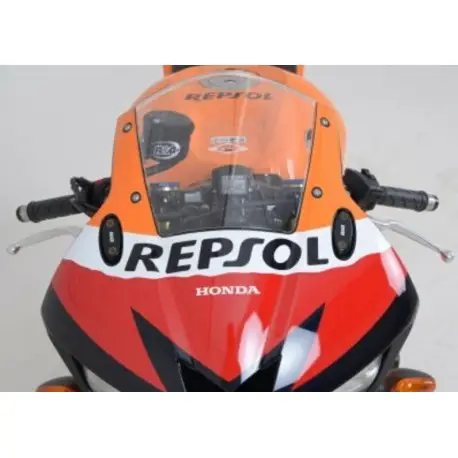 Cache orifice rétroviseur R&G RACING KAWASAKI ZX6/10R / HONDA CBR500R / CBR600/900/1000RR / CBR650F / YAMAHA YZF125R Certifié