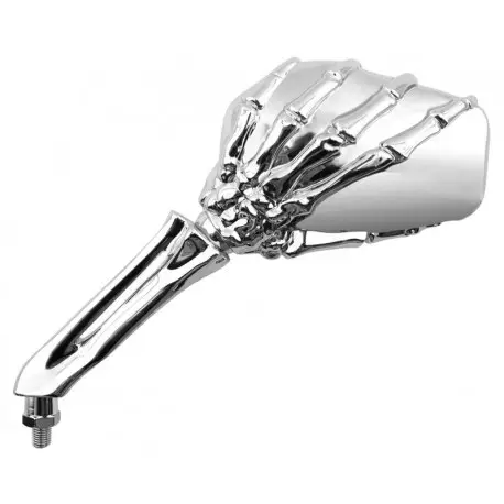 Rétroviseur moto custom universel Skeleton chromé Prix Bas