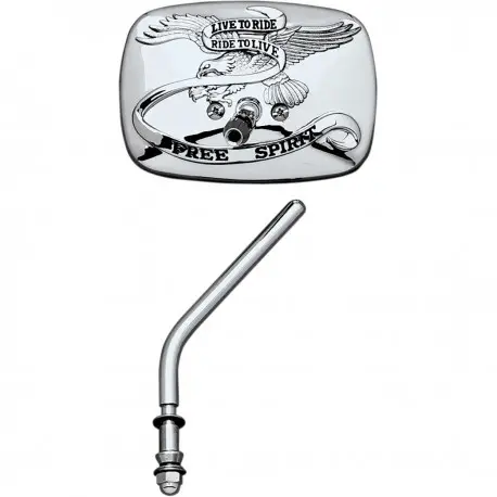 Marque Retroviseur moto chromé live to ride HARLEY DAVIDSON