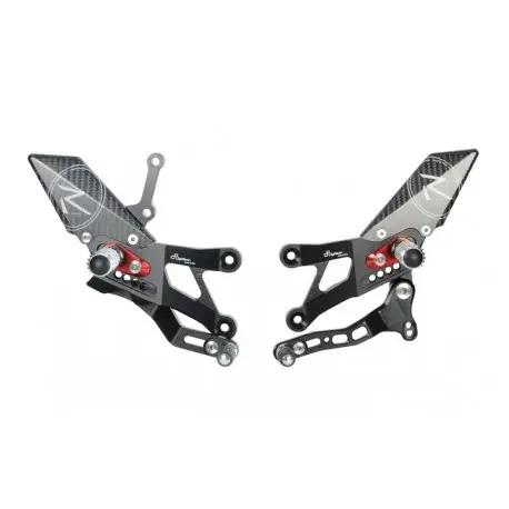 Commandes reculées racing réglables / repliables LIGHTECH sélection standard YAMAHA YZF-R3 2015-2022 Pas Cher