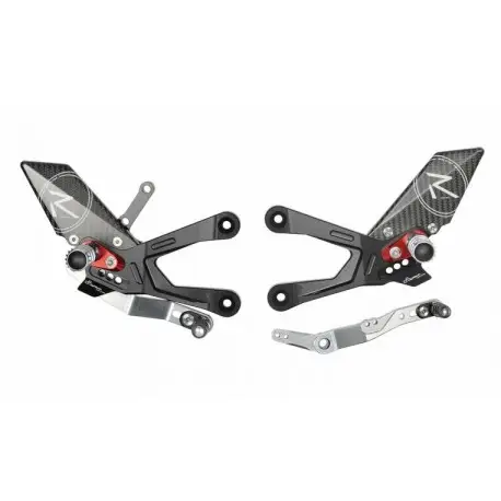 Authentique Commandes reculées réglables / repliables sélection standard KAWASAKI ZX6R 2005-2021