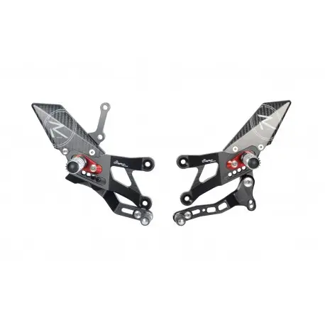 Vente Directe Commandes reculées racing réglables / repliables LIGHTECH sélection inversée YAMAHA YZF-R3 2015-2022
