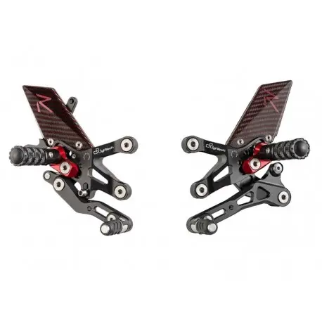 Achetez Aujourd’hui Commandes reculées racing réglables / repliables LIGHTECH sélection standard et inversée SUZUKI GSXR 1000 2017-2022