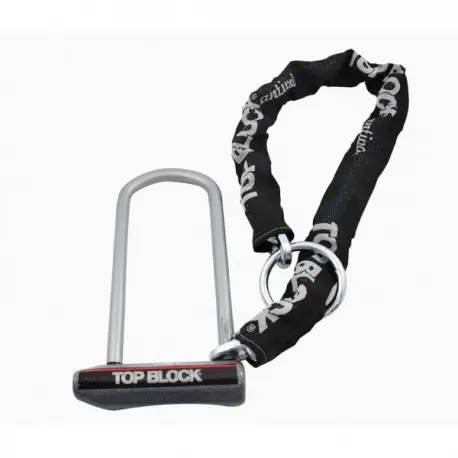 Nouvel Arrivage Antivol moto TOP BLOCK SILVER 320CL11 homologué classe SRA avec chaine