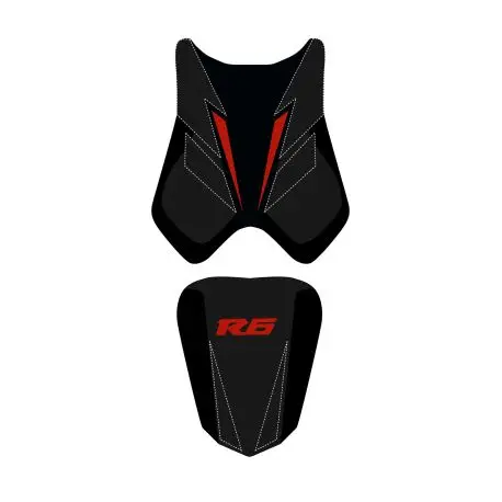 housse de selle bagster YAMAHA YZF-R6 2008 NOIR/NOIR MAT/LETTRES ROUGES Remise
