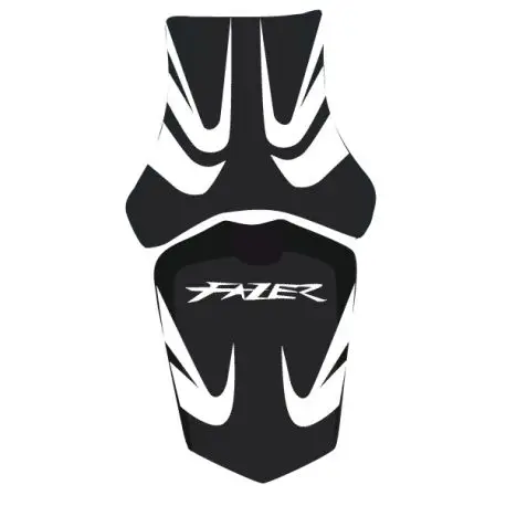 housse de selle bagster YAMAHA FZ1 FAZER 2010-2011 BLANC/NOIR/LETTRES BLANCHES Meilleur Prix