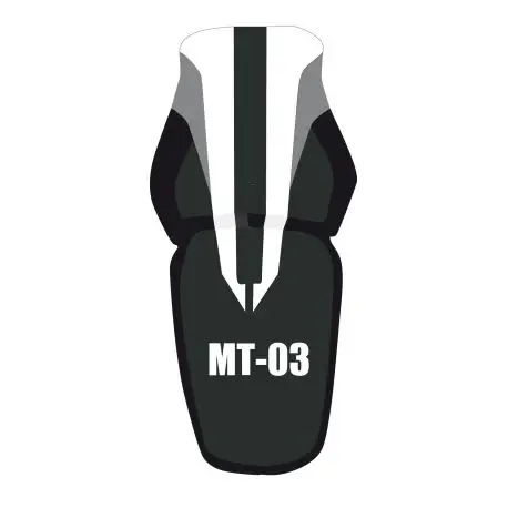 Prix Réduit housse de selle bagster YAMAHA MT-03 2006-2008 NOIR/BLANC/ANTHRACITE/LETTRES ROUGES
