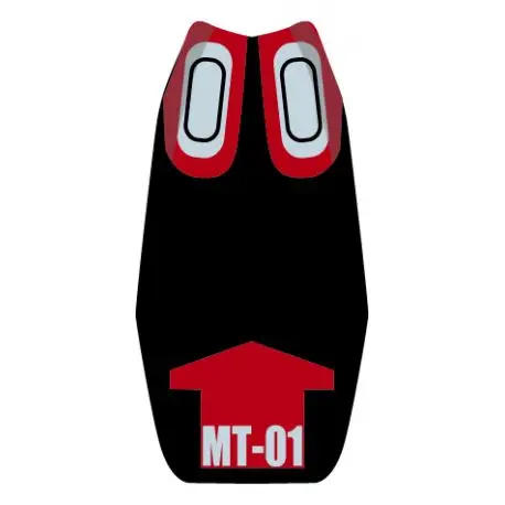 Prix Réduit housse de selle bagster YAMAHA MT-01 2007 ROUGE FONCE/NOIR/LETTRES ARGENT