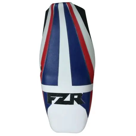 housse de selle bagster YAMAHA FZR 1000 1995 COQUELICOT/BLANC/BLEU/NOIR/LETTRESNOIRES Offre Limitée