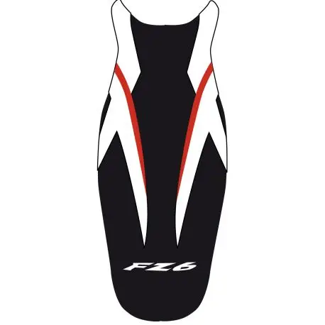 Meilleur Choix housse de selle bagster YAMAHA FZ6 2007 NOIR/BLANC/LETTRES BLANCHES