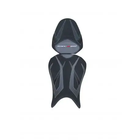Dernière Chance housse de selle bagster SUZUKI GSX-S1000 2015 ANTHRACITE/NOIR GRAINE/RACING/BROD ARGENT/ROUGE