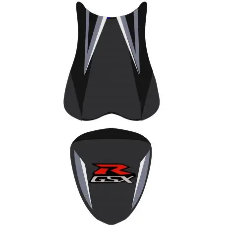 Retour Gratuit housse de selle bagster SUZUKI GSXR750 2007 ANTHRACITE/NOIR/ACIER /LETTRES ROUGES ET BLANCHES
