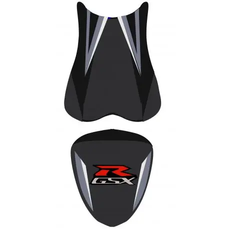 Acheter Direct housse de selle bagster SUZUKI GSXR750 2006 NOIR/ACIER/LETTRES ROUGE ET BLANCHES