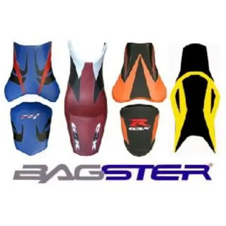 Commander Vite housse de selle bagster SUZUKI 600 BANDIT 1995-1999 ROUGE/NOIR/LETTRES ROUGE