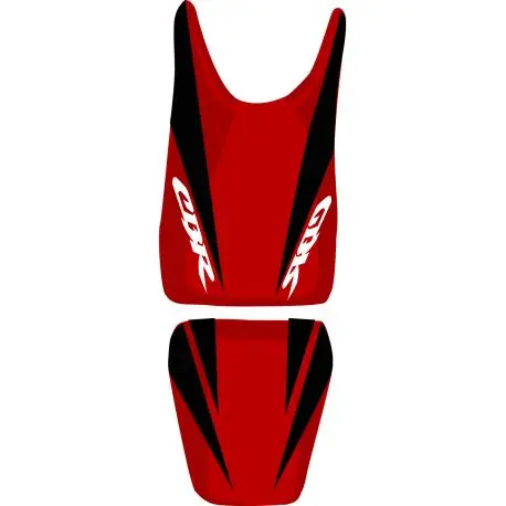 Commander Maintenant housse de selle bagster HONDA CBR125R 2008-2009 ROUGE/NOIR/LETTRES ROUGES