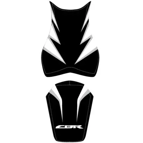 Offre Exclusive housse de selle bagster HONDA CBR1000RR 2010 NOIR/BLANC/LETTRES BLANCHES