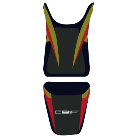 Commande En Gros housse de selle bagster HONDA CBF600S 2010-2011 VERT OLIVE/NOIR/LETTRES VERT OLIVE
