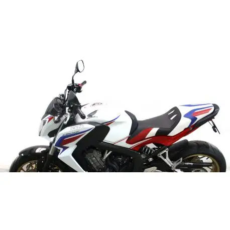 Retour Gratuit housse de selle bagster HONDA CB650F 2014 BLANC/ROUGE/BLEU