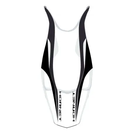 Achat Immédiat housse de selle bagster HONDA 600 HORNET 2008-2009 BLANC/NOIR MAT/LETTRES NOIRES