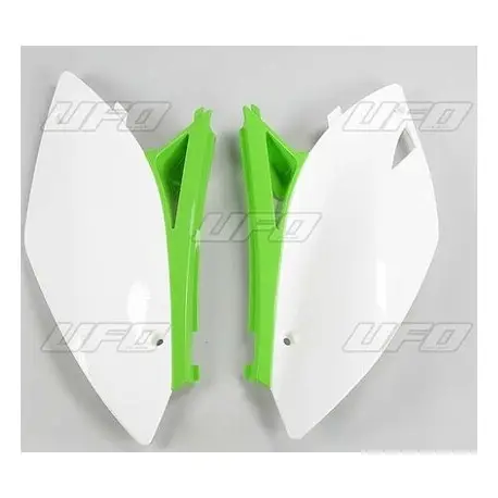 Plaques numéro latérales UFO KAWASAKI KX250F 2009-2012 Nouvelle Collection