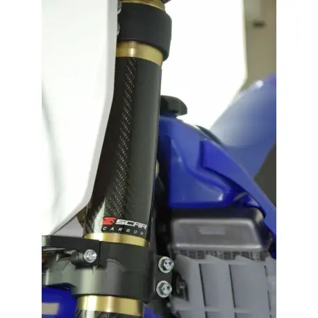 Protections de fourche supérieure SCAR carbone 160X52mm Soldes