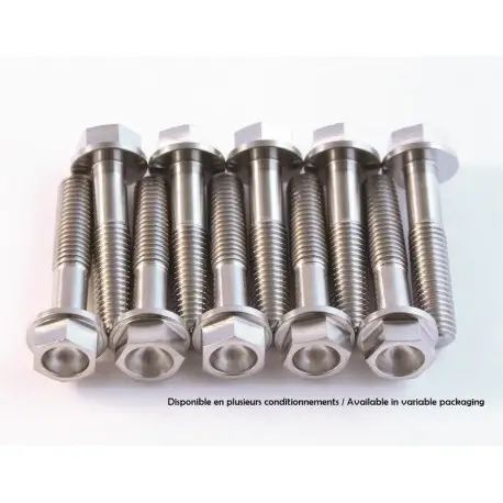 Kit vis titane SCAR M8x40 M8x25 té de fourche supérieur moto Soldes