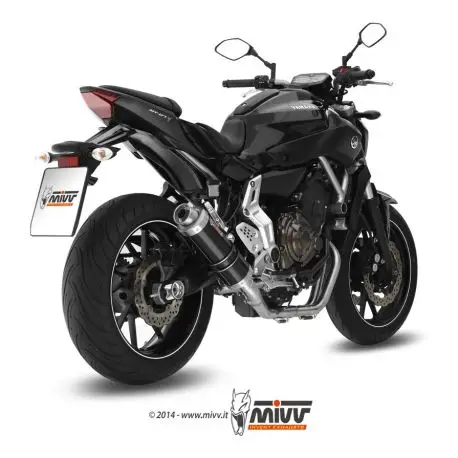 Haute Qualité Ligne d'Echappement MIVV GP position haute YAMAHA MT-07 2014-2024