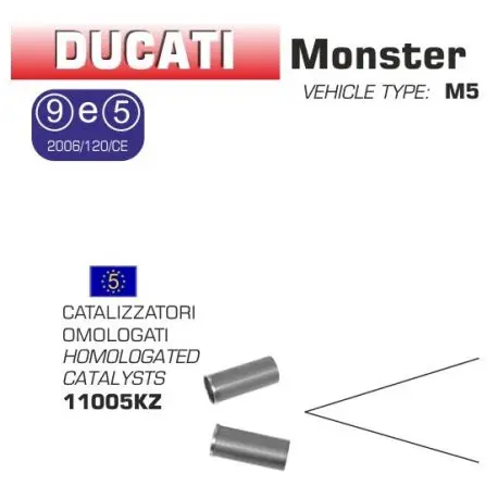 Pas Cher CATALYSEURS d'échappement HOMOLOGUES ARROW DUCATI 696 MONSTER 796 MONSTER 1100 MONSTER