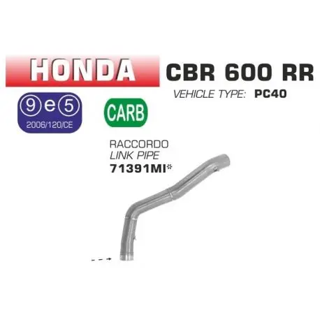 Raccord d'Echappement ARROW HONDA CBR600RR 2009-2012 Meilleure Vente