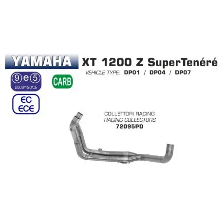 Collecteur d'Echappement ARROW racing YAMAHA XTZ 1200 SUPER TENERE 2010-2020 Marque