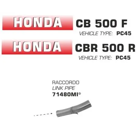 Raccord d'Echappement ARROW HONDA CB500F CBR500R 2013-2015 Livraison Gratuite