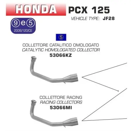 Expédié Aujourd’hui Collecteur d'Echappement ARROW HONDA PCX 125 PCX 150 SH 125 SH 150