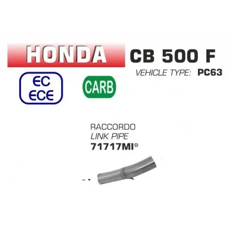 Prix Cassé Raccord d'Echappement ARROW HONDA CB500F CBR500R 2019-2021