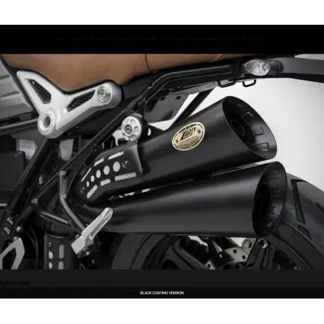 Prix Choc Echappement Zard haut double sortie HARDY pour BMW NINE T 1200 Scrambler