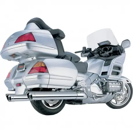 Echappement COBRA CLASSIC HONDA GL 1800 GOLDWING 2001-2011 avec embout échancré chromé Nouveauté